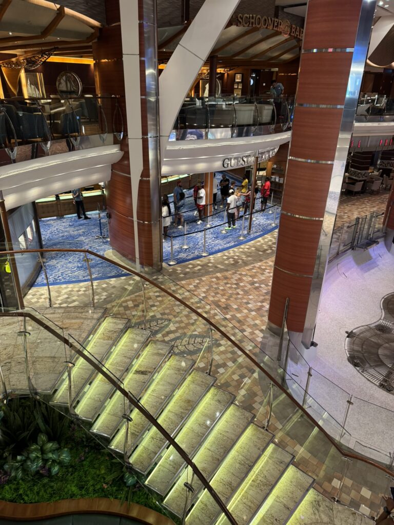staircase on Oasis of the seas