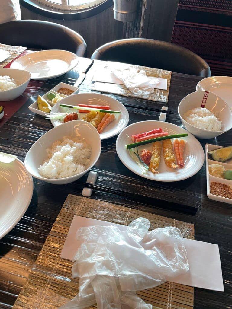 sushi class at Izumi