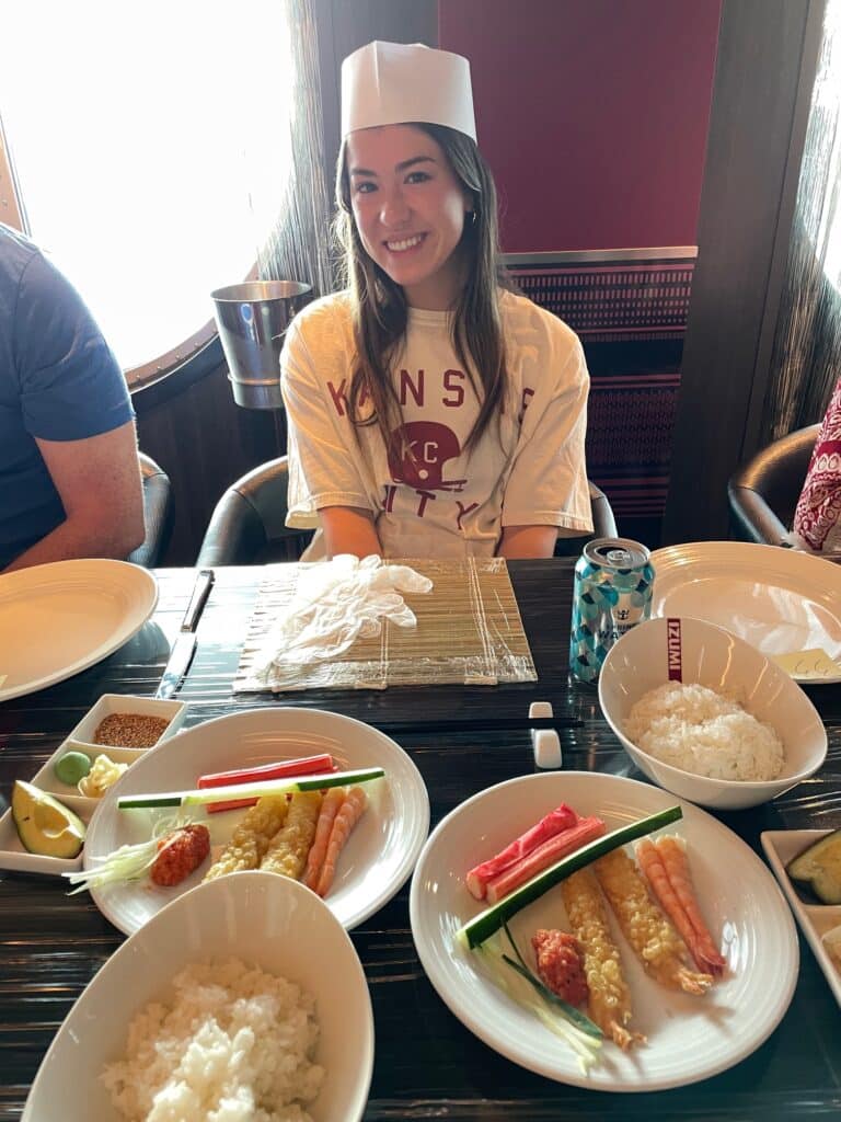 Royal Caribbean Izumi sushi class