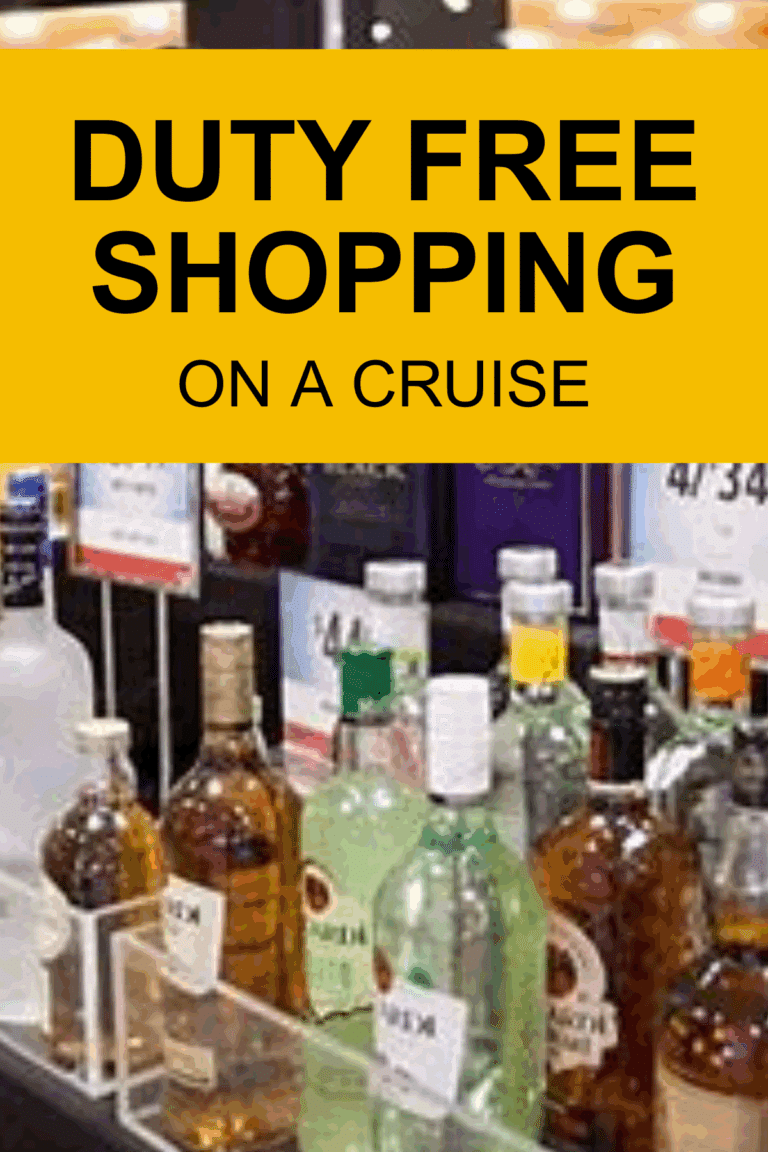 DUTY FREE SHOPPING ON A CRUISE