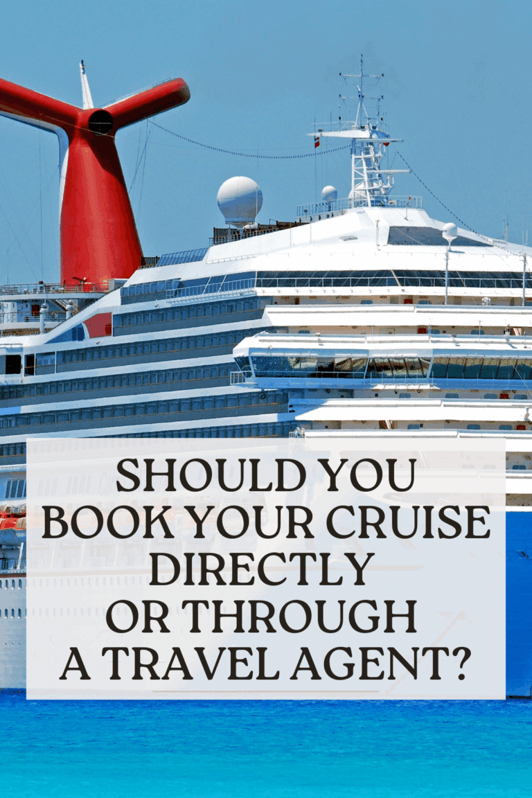 should you book a cruise directly or through a travel agent