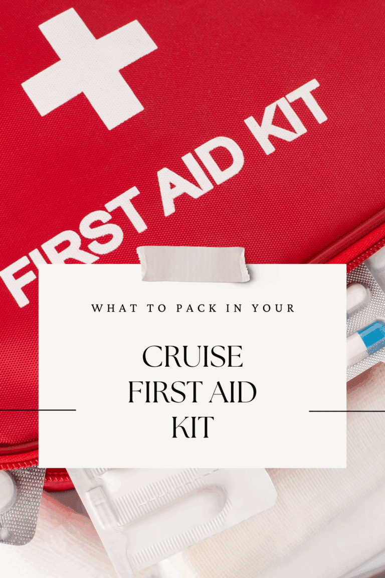 what to pack in your cruise first aid kit