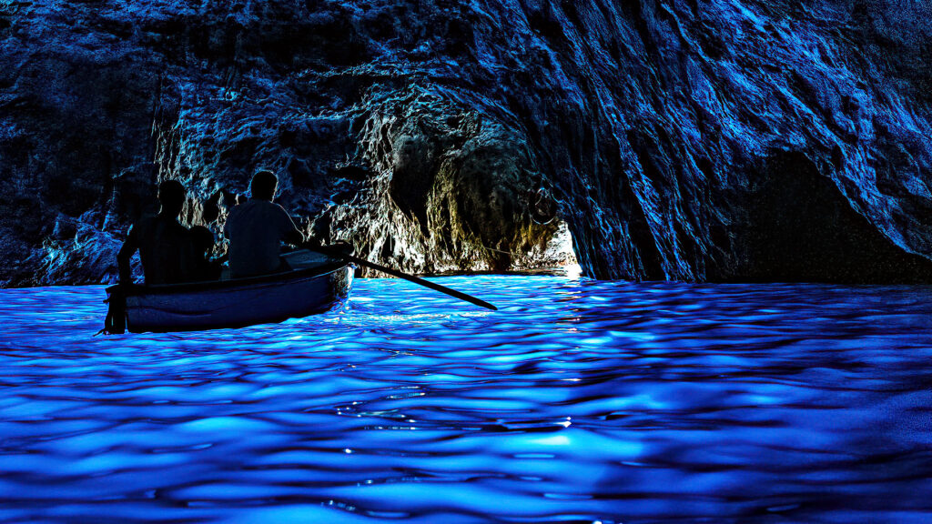 Blue Grotto in Capri Italy