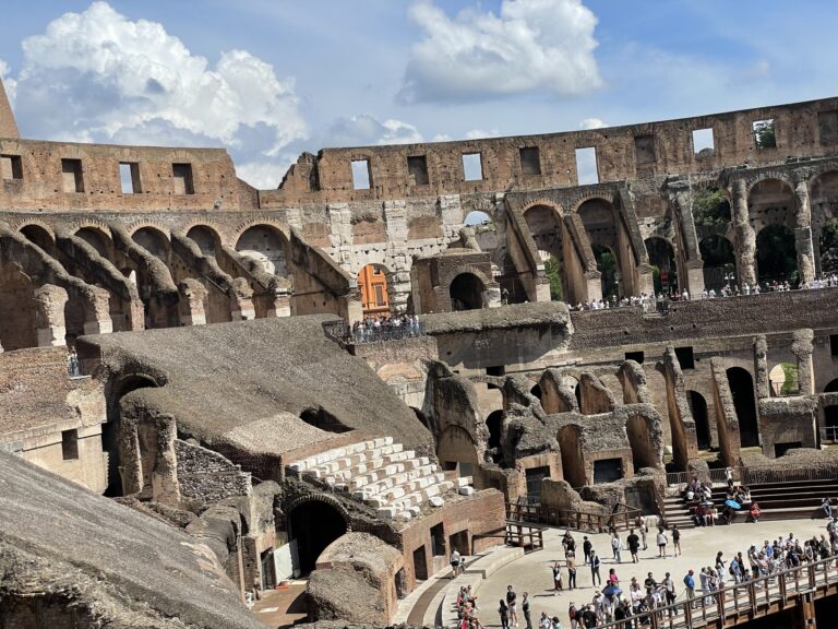 Ancient Roman Colosseum photographed during a Rome trip