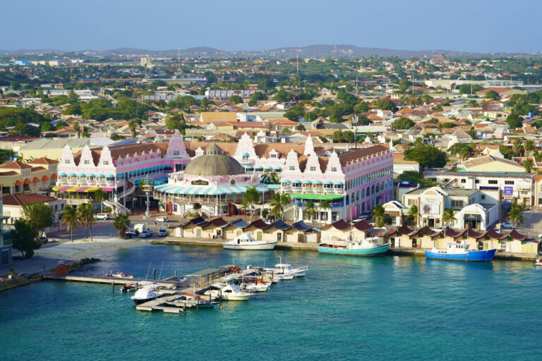 Harbour of Oranjestad Aruba