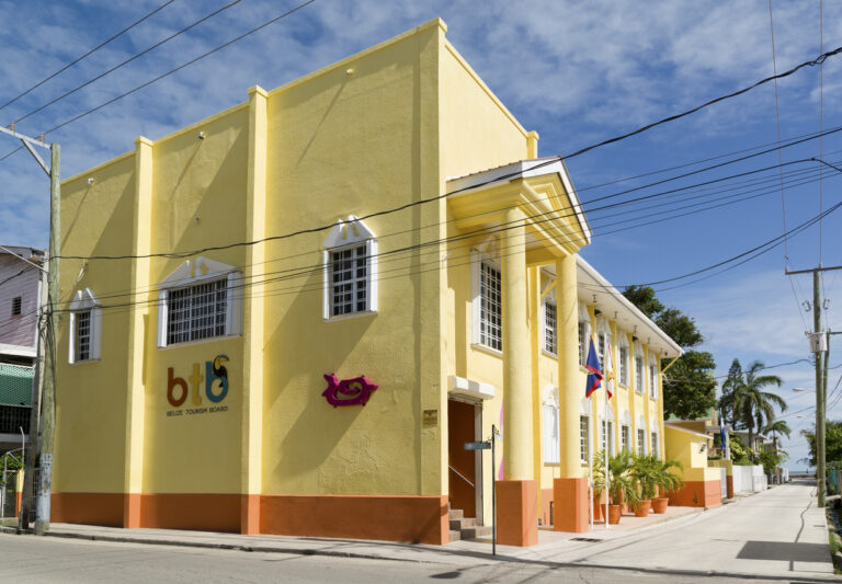 Belize City’s historic district, home to the Museum of Belize and other cultural landmarks.