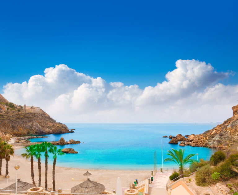 Cartagena Cala Cortina Beach in Murcia, Spain