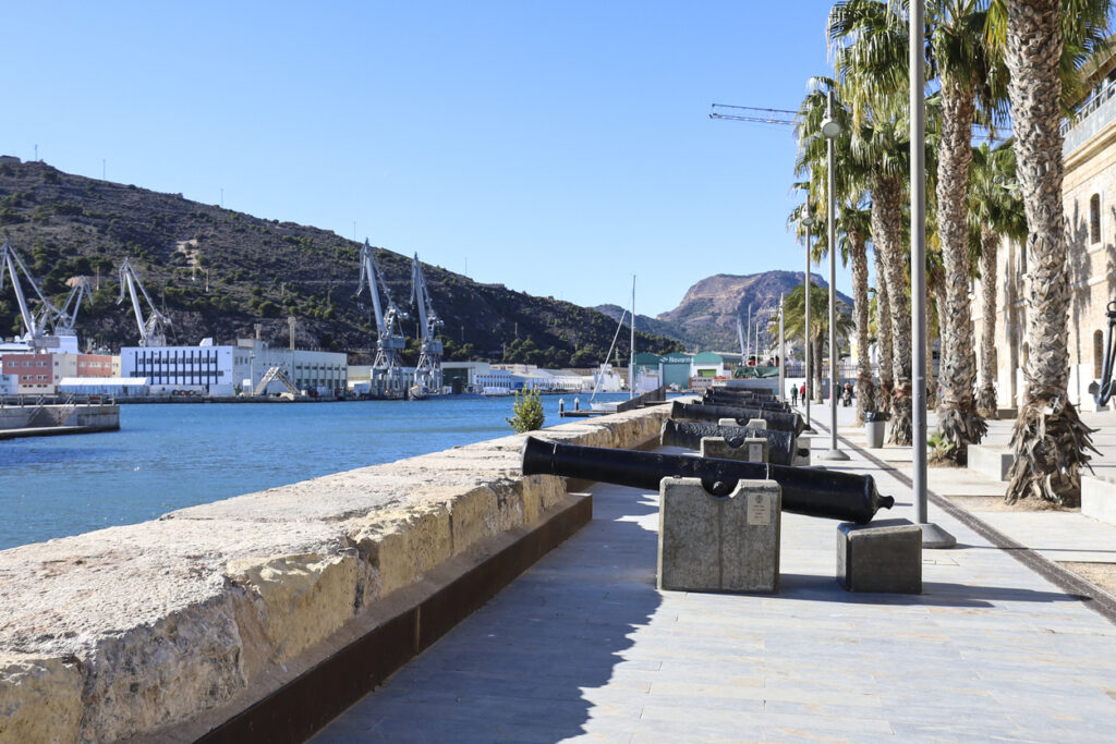 Promenade in the Port of Cartagena, Spain