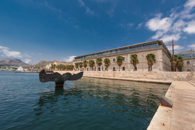Port of Cartagena city, naval museum, Murcia province, Spain.