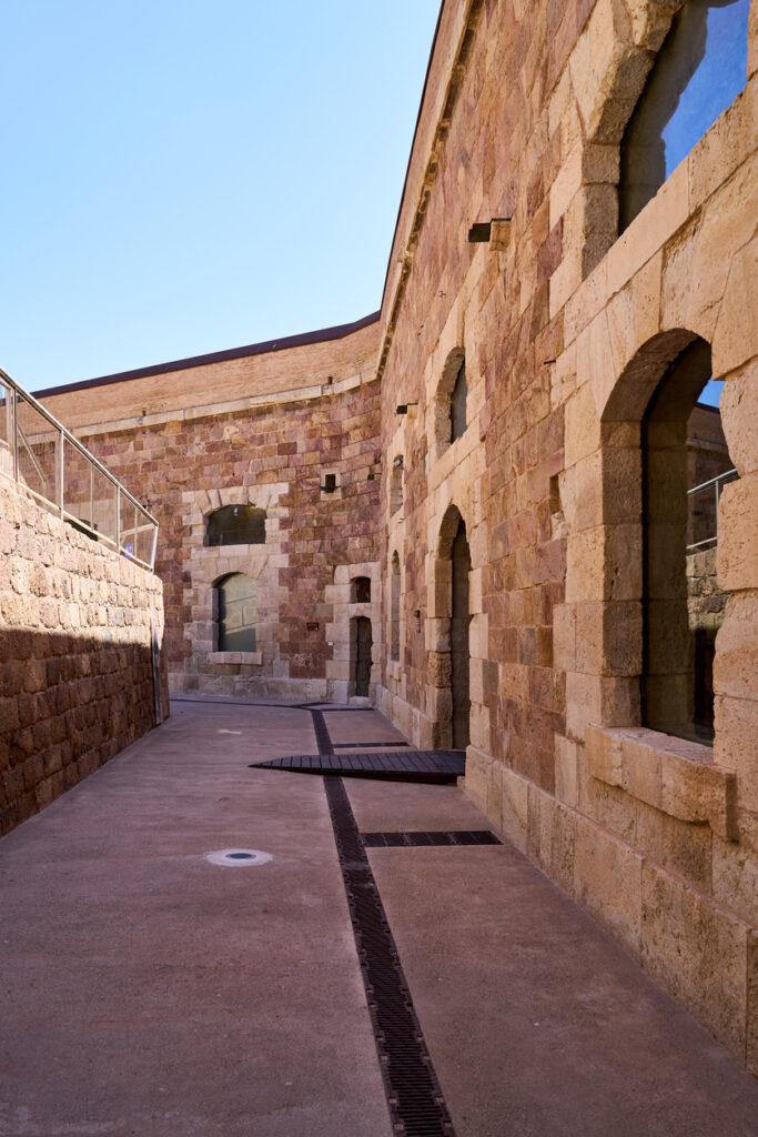 Interior of the Atalaya Fort in Cartagena, Murcia, Spain