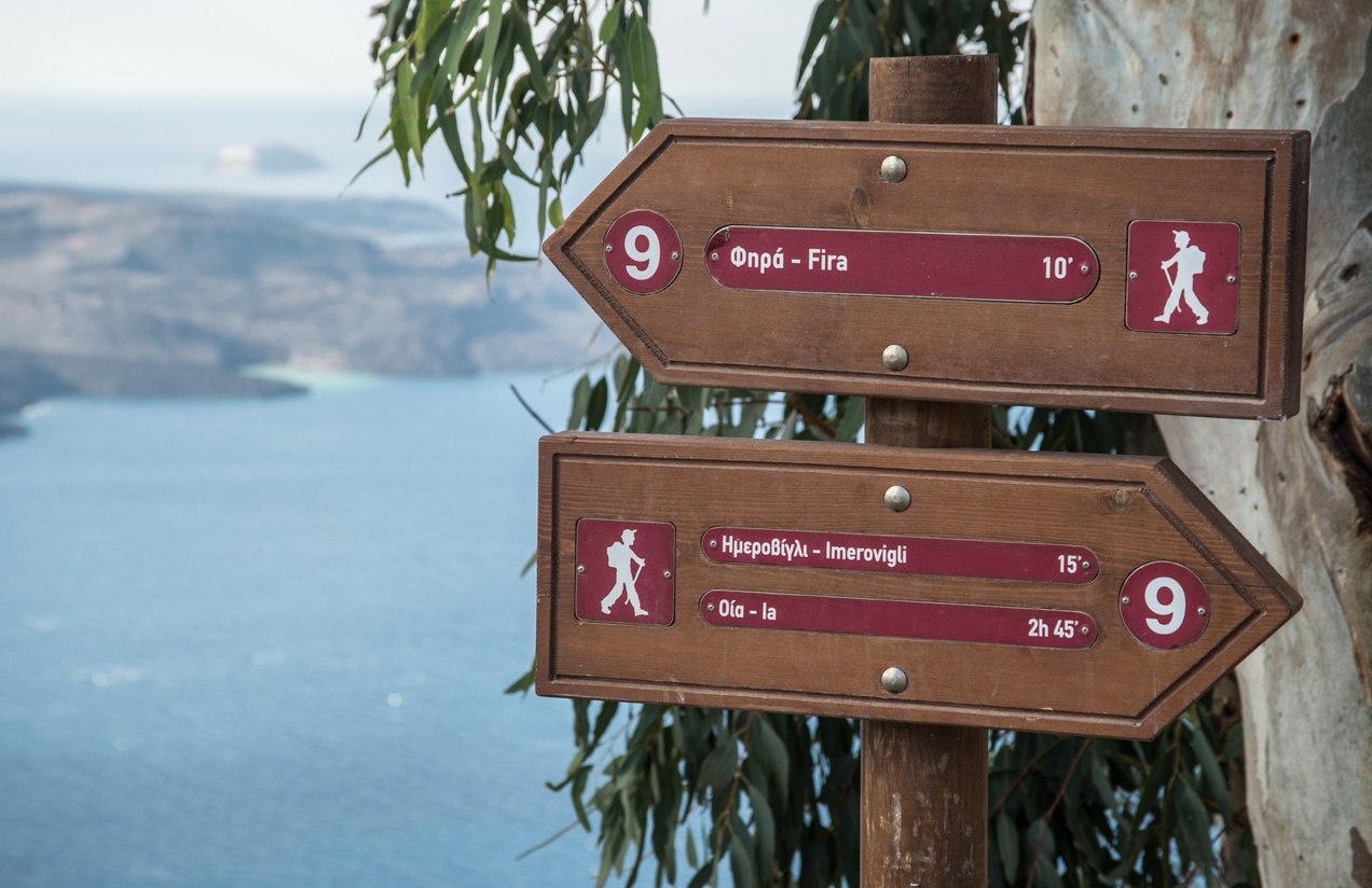 Hike from Fira to Oia – Santorini, Greece
