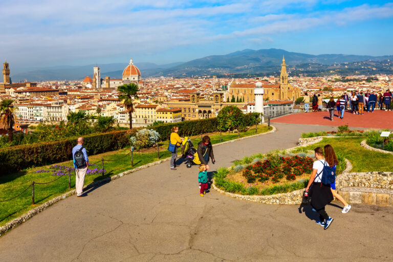 Panoramic view of Florence from Piazzale Michelangelo