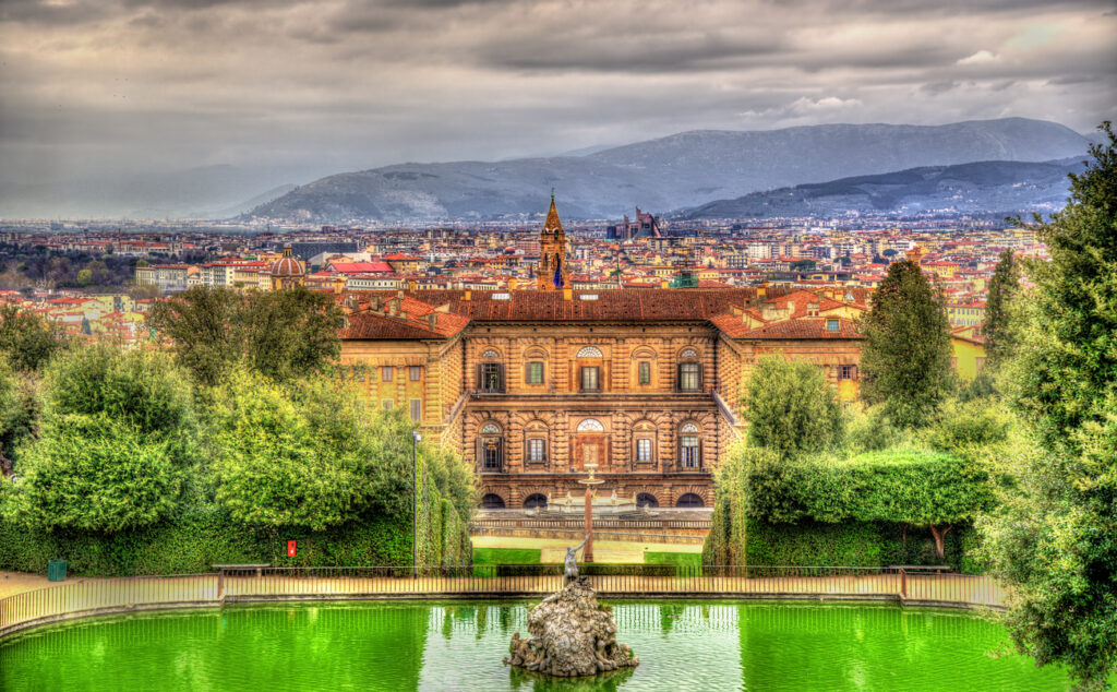 View of the Palazzo Pitti in Florence - Italy