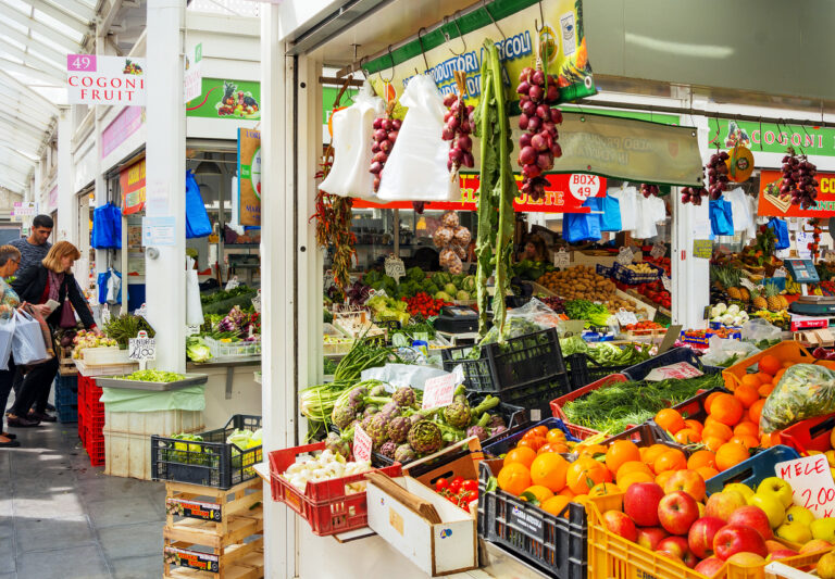 Testaccio market in Rome, Italy