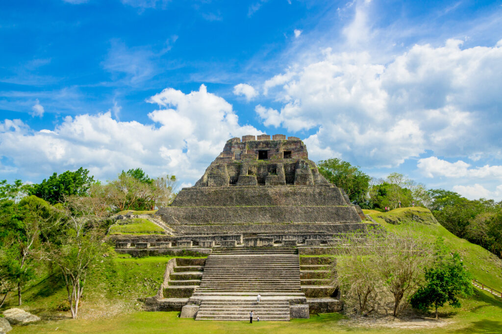 Belize’s Xunantunich ruins, a breathtaking Maya site overlooking the surrounding jungle.