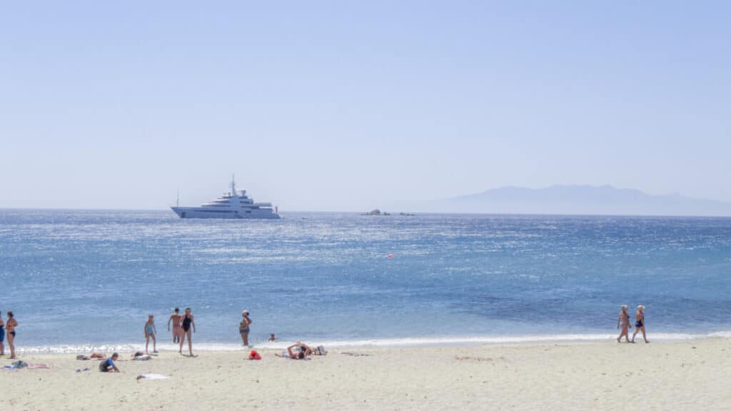 Beach  Kalo Livadi Greece
