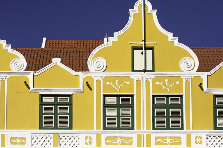 Restored buildings and pathways